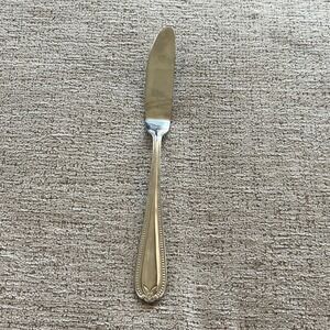 Temp-tations 18/10 Stainless Steel Butter Spreader Knife Beaded Floral Handle